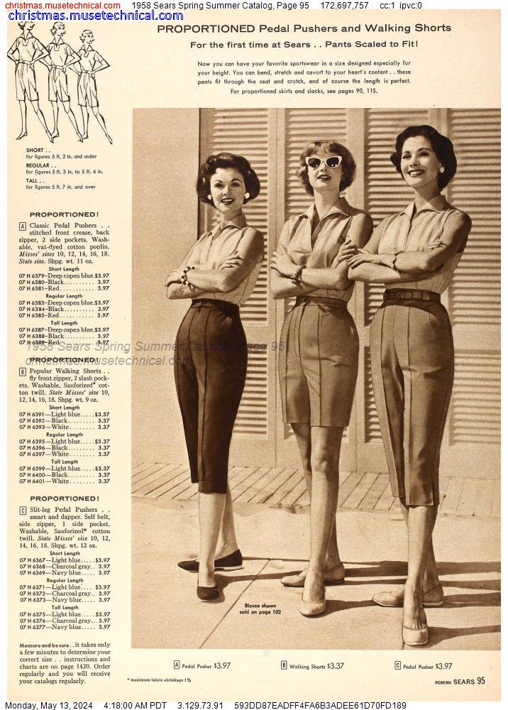 1958 Sears Spring Summer Catalog, Page 95
