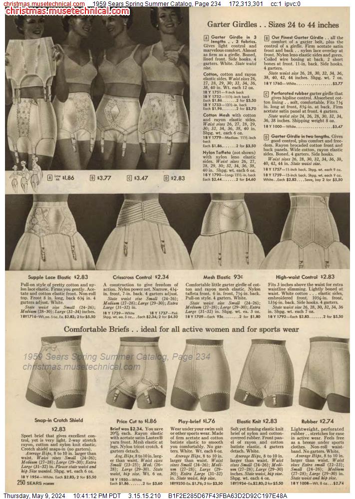 1959 Sears Spring Summer Catalog, Page 234
