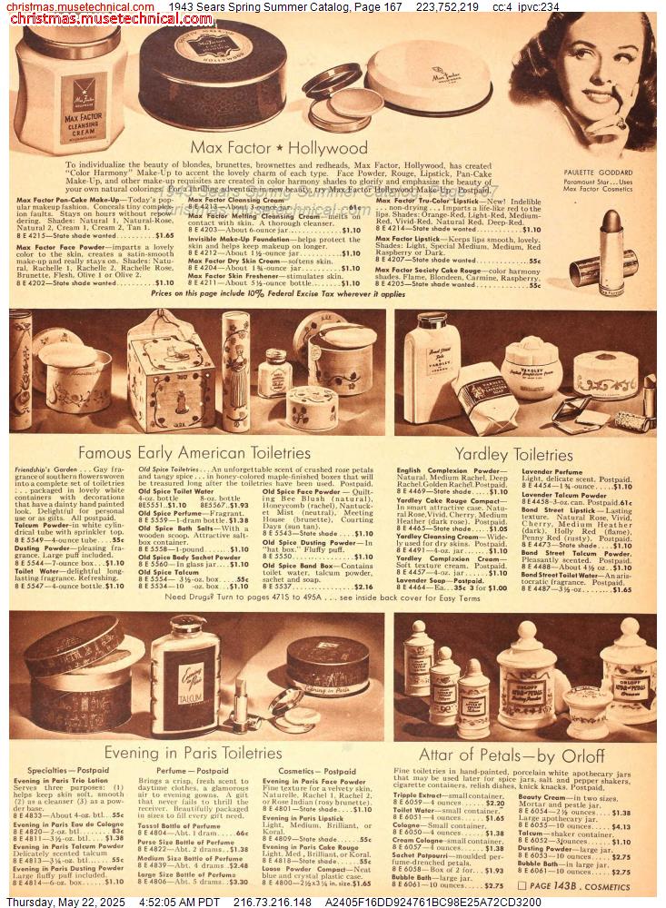 1943 Sears Spring Summer Catalog, Page 167