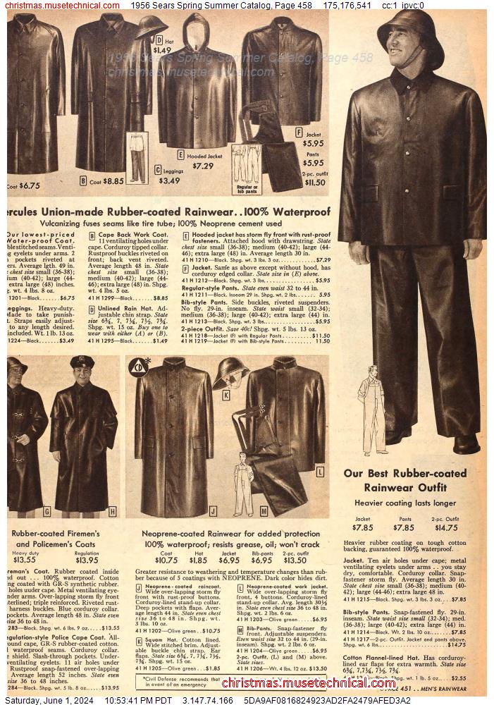 1956 Sears Spring Summer Catalog, Page 458