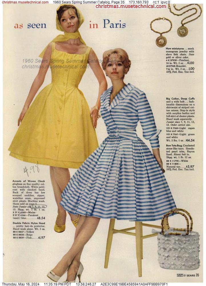 1960 Sears Spring Summer Catalog, Page 35