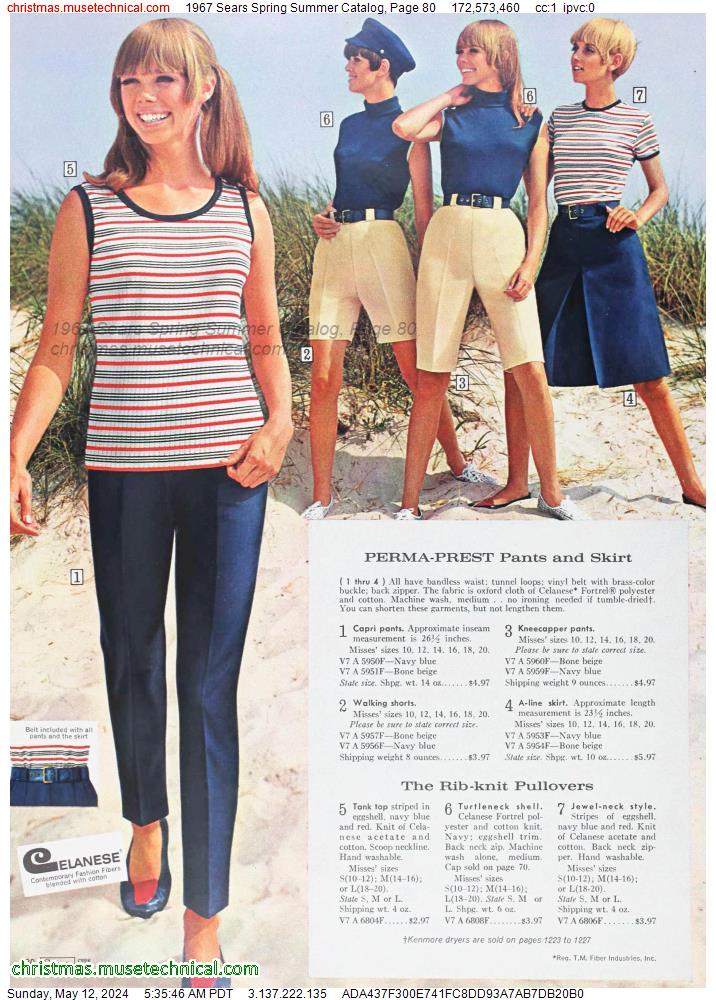 1967 Sears Spring Summer Catalog, Page 80
