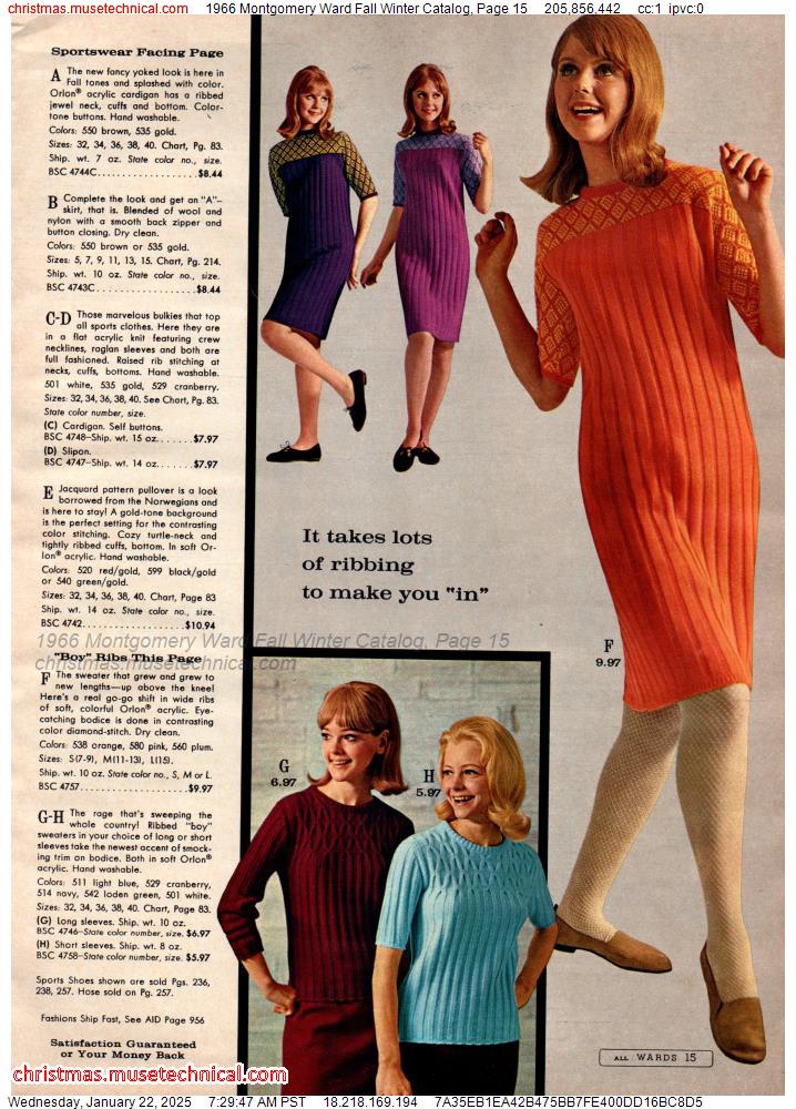 1966 Montgomery Ward Fall Winter Catalog, Page 15