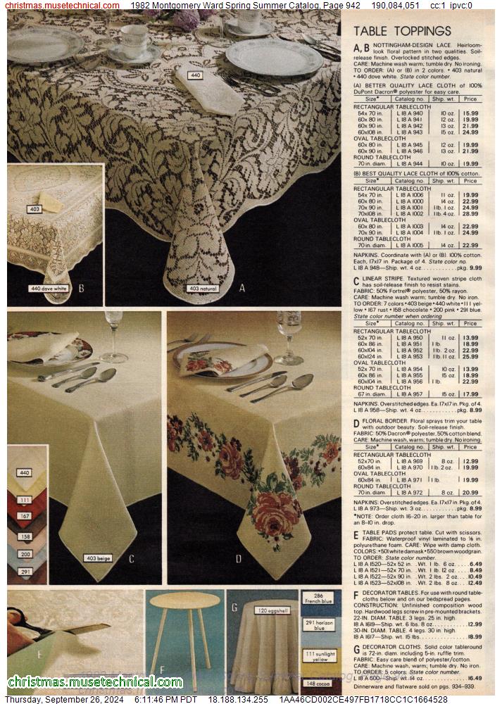 1982 Montgomery Ward Spring Summer Catalog, Page 942