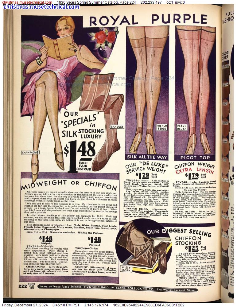 1930 Sears Spring Summer Catalog, Page 224