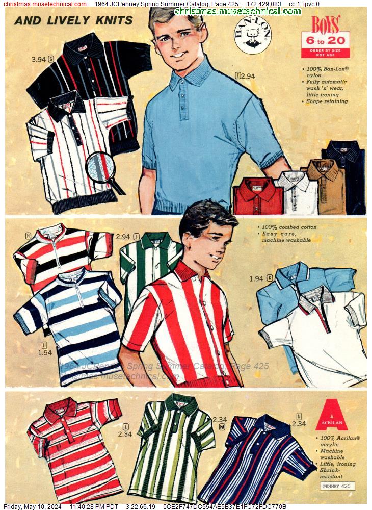 1964 JCPenney Spring Summer Catalog, Page 425
