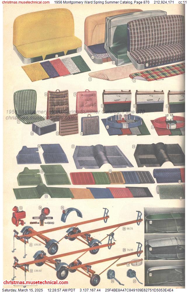 1956 Montgomery Ward Spring Summer Catalog, Page 870