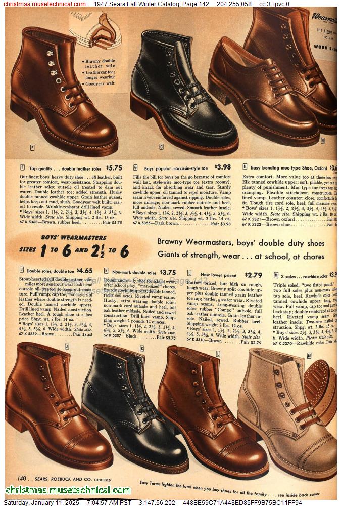 1947 Sears Fall Winter Catalog, Page 142