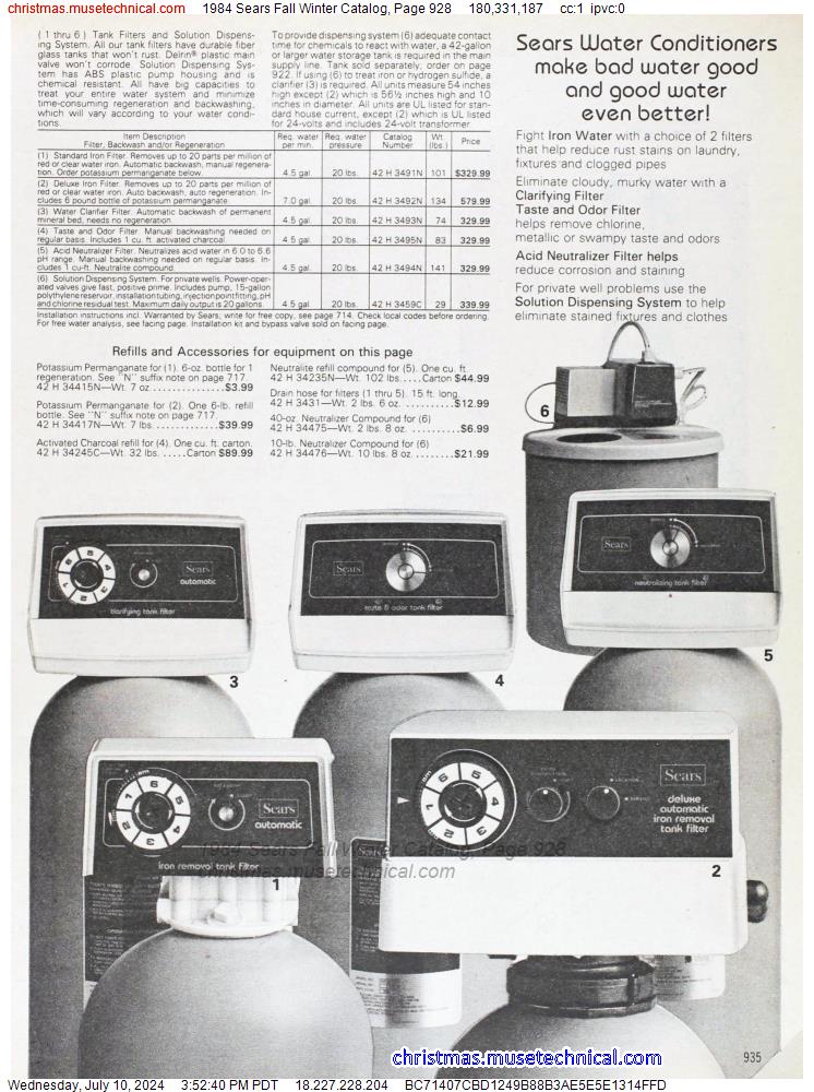 1984 Sears Fall Winter Catalog, Page 928