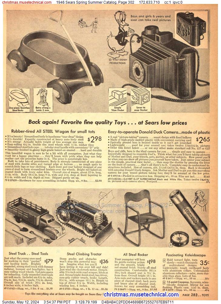 1946 Sears Spring Summer Catalog, Page 302