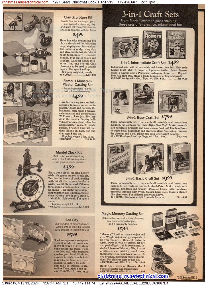 1974 Sears Christmas Book, Page 515