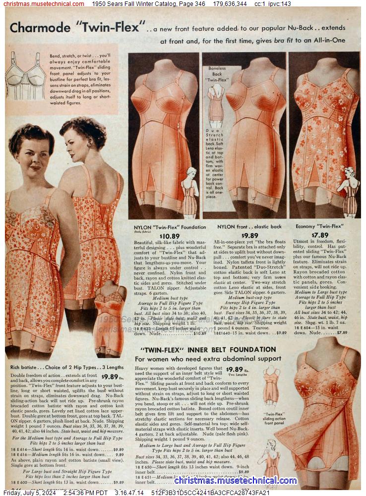 1950 Sears Fall Winter Catalog, Page 346