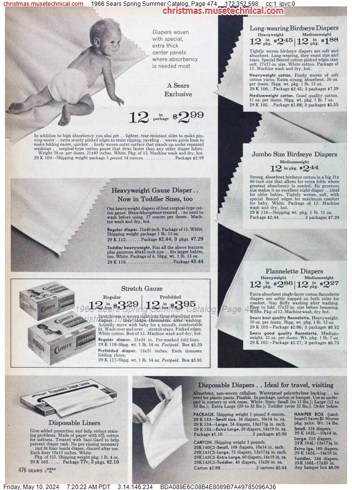1966 Sears Spring Summer Catalog, Page 474