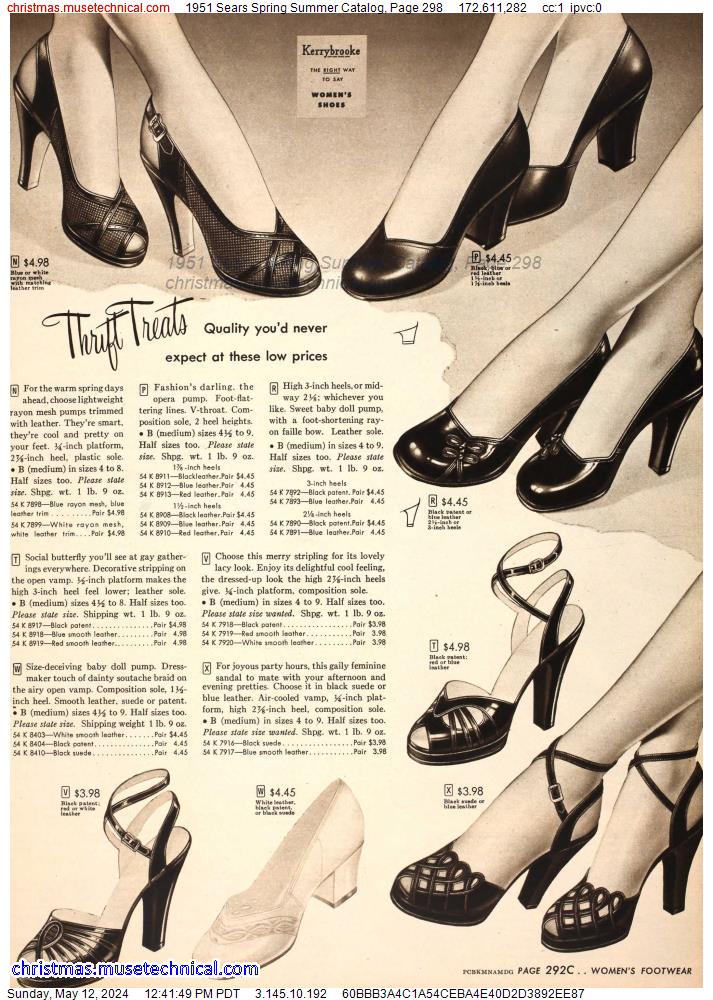 1951 Sears Spring Summer Catalog, Page 298
