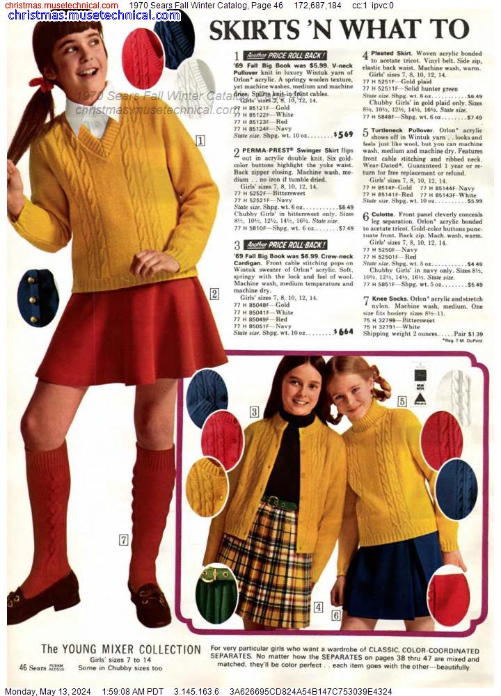 1970 Sears Fall Winter Catalog, Page 46