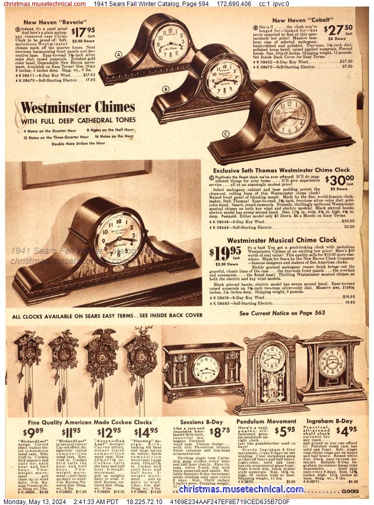 1941 Sears Fall Winter Catalog, Page 594