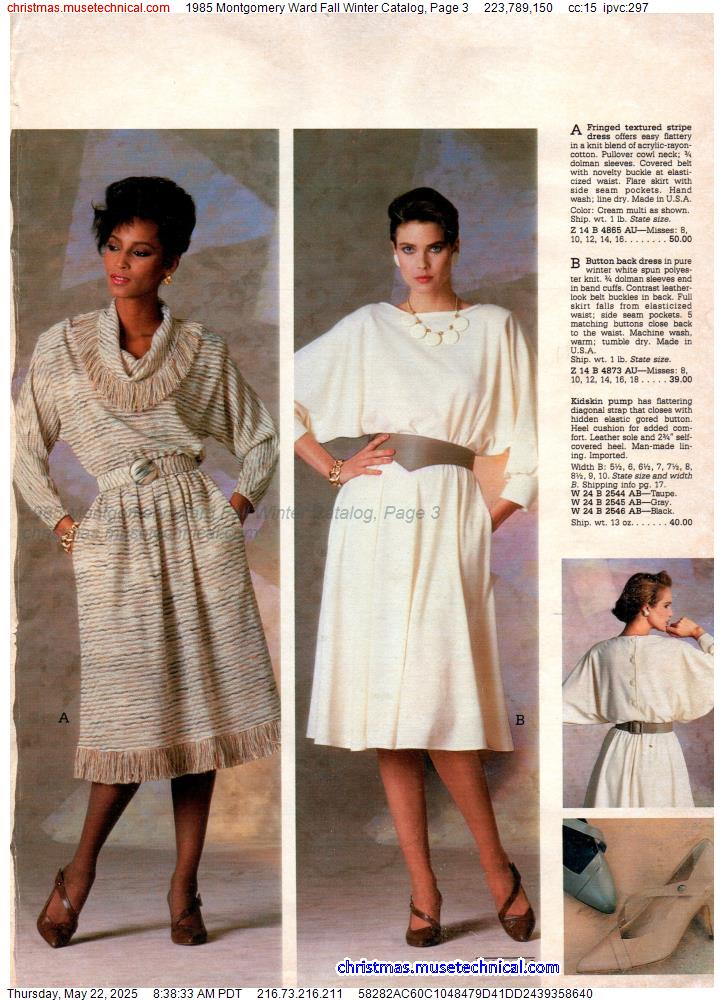 1985 Montgomery Ward Fall Winter Catalog, Page 3