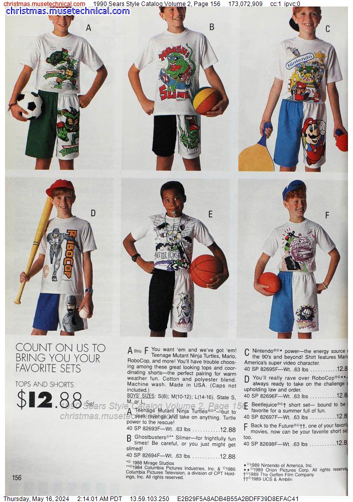 1990 Sears Style Catalog Volume 2, Page 156