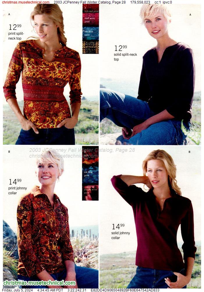 2003 JCPenney Fall Winter Catalog, Page 28