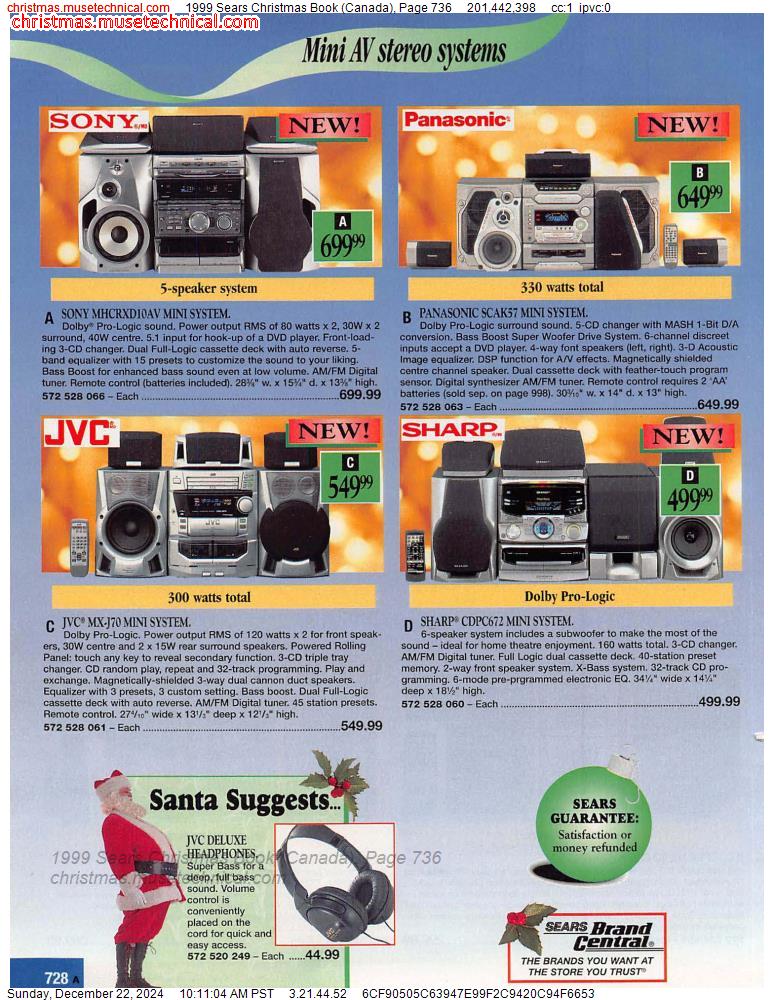 1999 Sears Christmas Book (Canada), Page 736