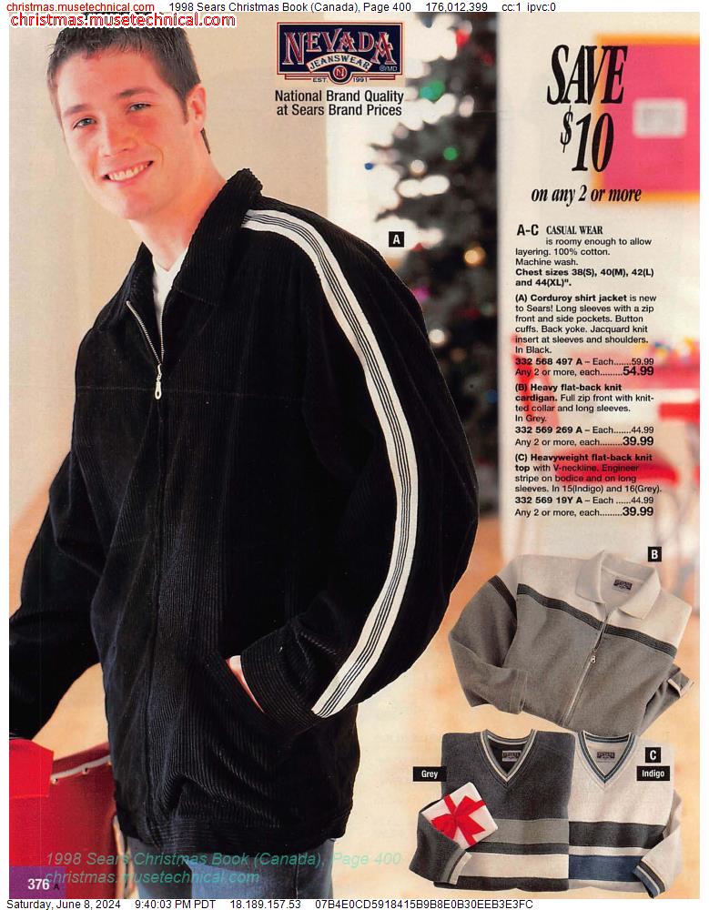 1998 Sears Christmas Book (Canada), Page 400