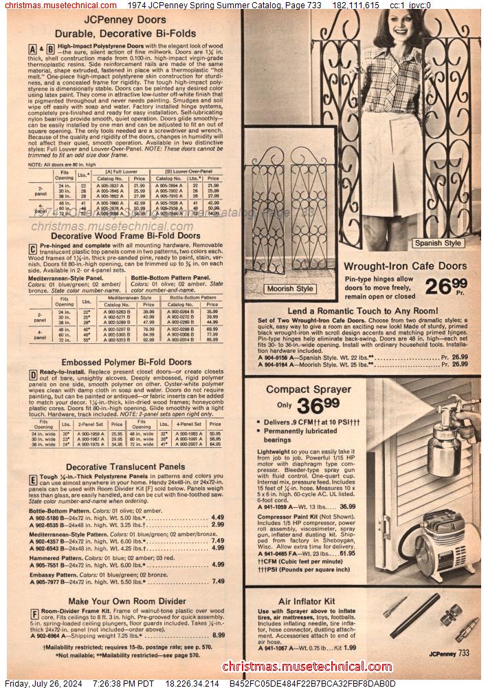 1974 JCPenney Spring Summer Catalog, Page 733