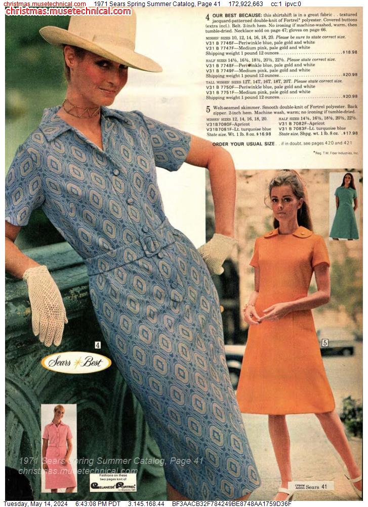 1971 Sears Spring Summer Catalog, Page 41