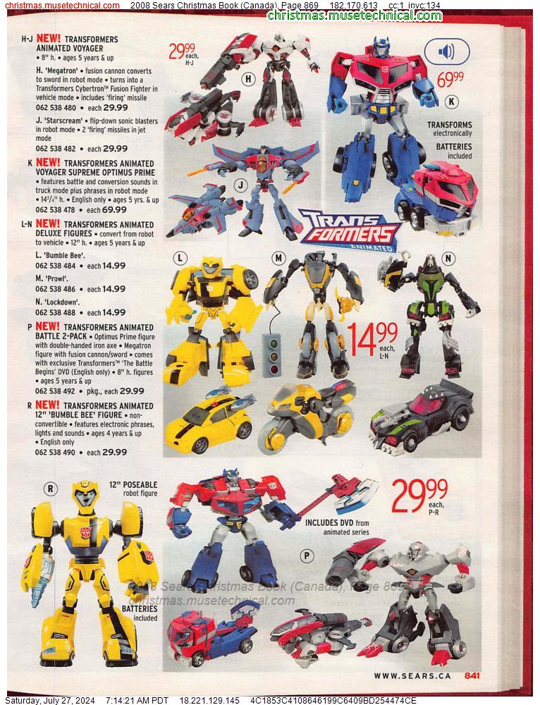 2008 Sears Christmas Book (Canada), Page 869