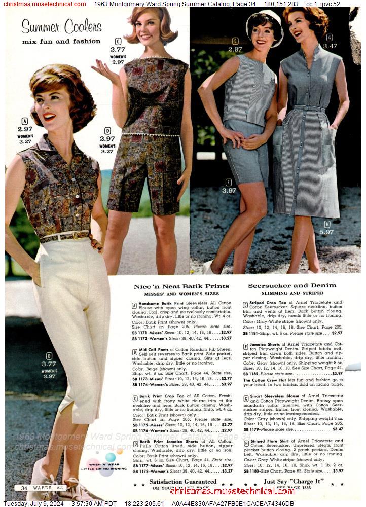 1963 Montgomery Ward Spring Summer Catalog, Page 34