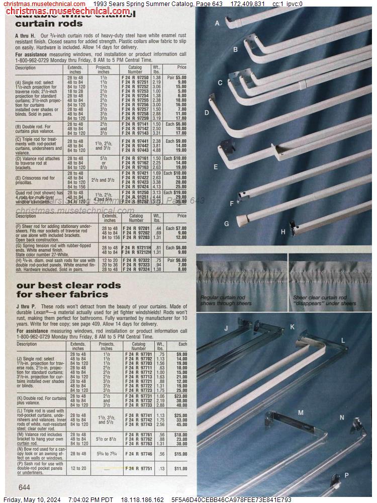 1993 Sears Spring Summer Catalog, Page 643