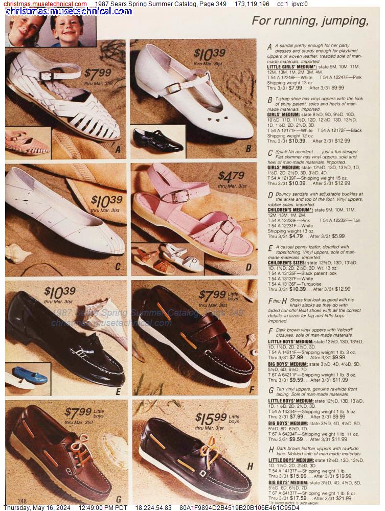 1987 Sears Spring Summer Catalog, Page 349