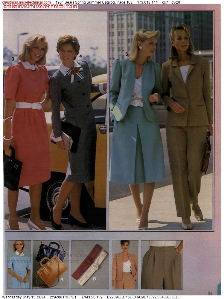 1984 Sears Spring Summer Catalog, Page 163