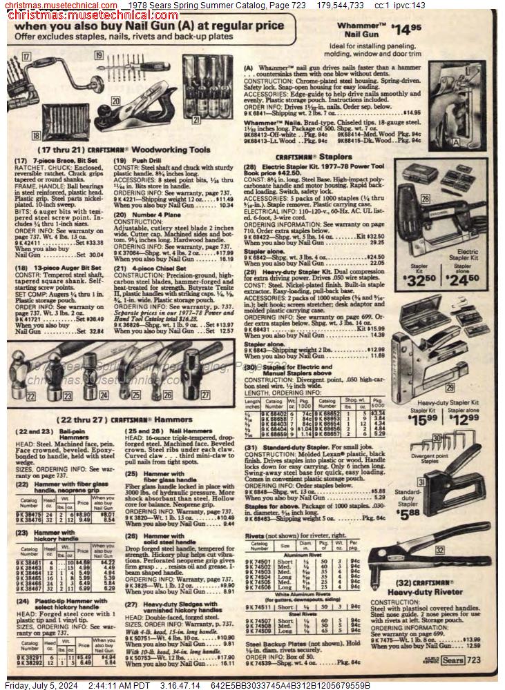 1978 Sears Spring Summer Catalog, Page 723