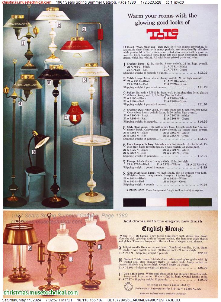 1967 Sears Spring Summer Catalog, Page 1380