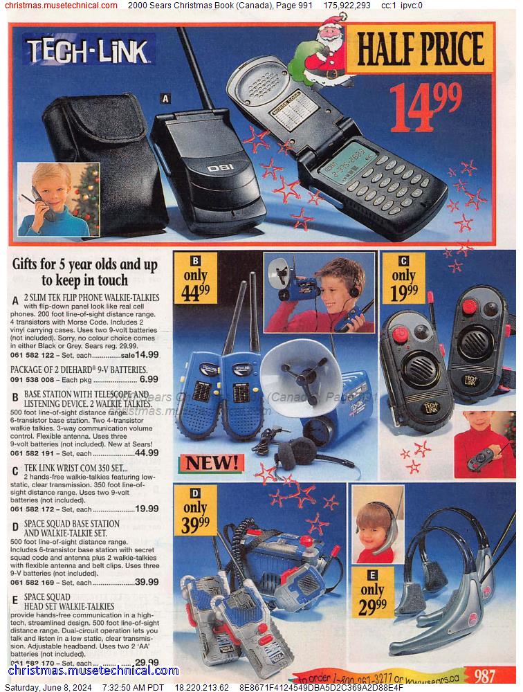 2000 Sears Christmas Book (Canada), Page 991