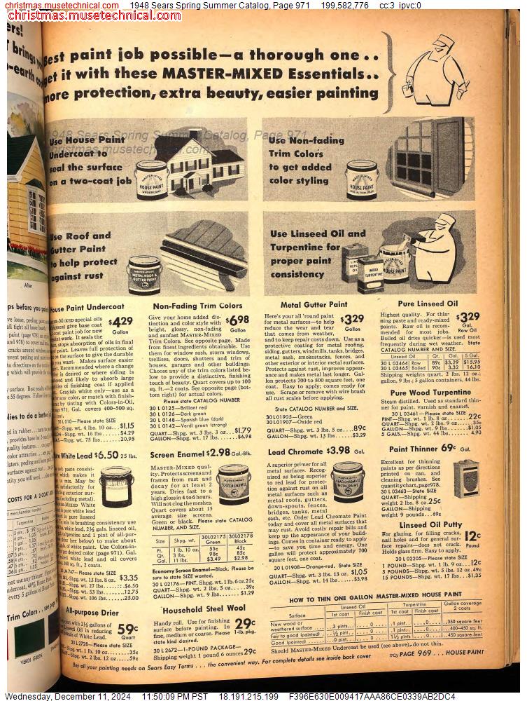 1948 Sears Spring Summer Catalog, Page 971