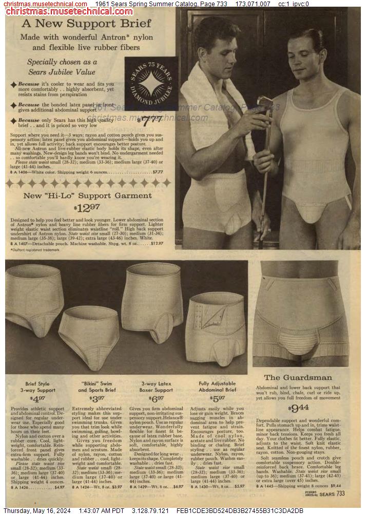 1961 Sears Spring Summer Catalog, Page 733