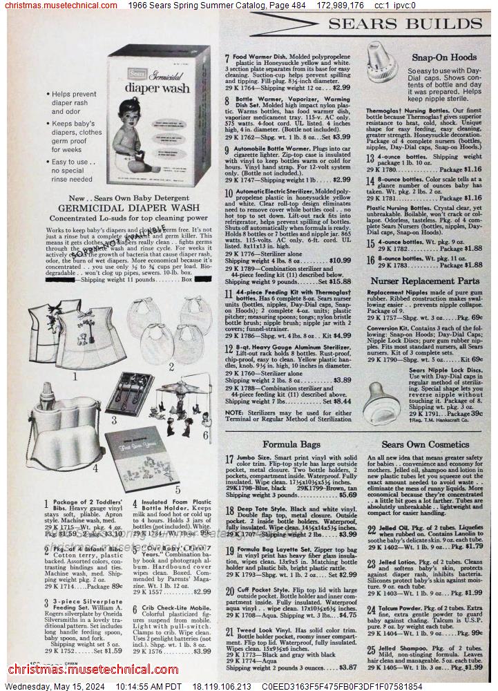 1966 Sears Spring Summer Catalog, Page 484