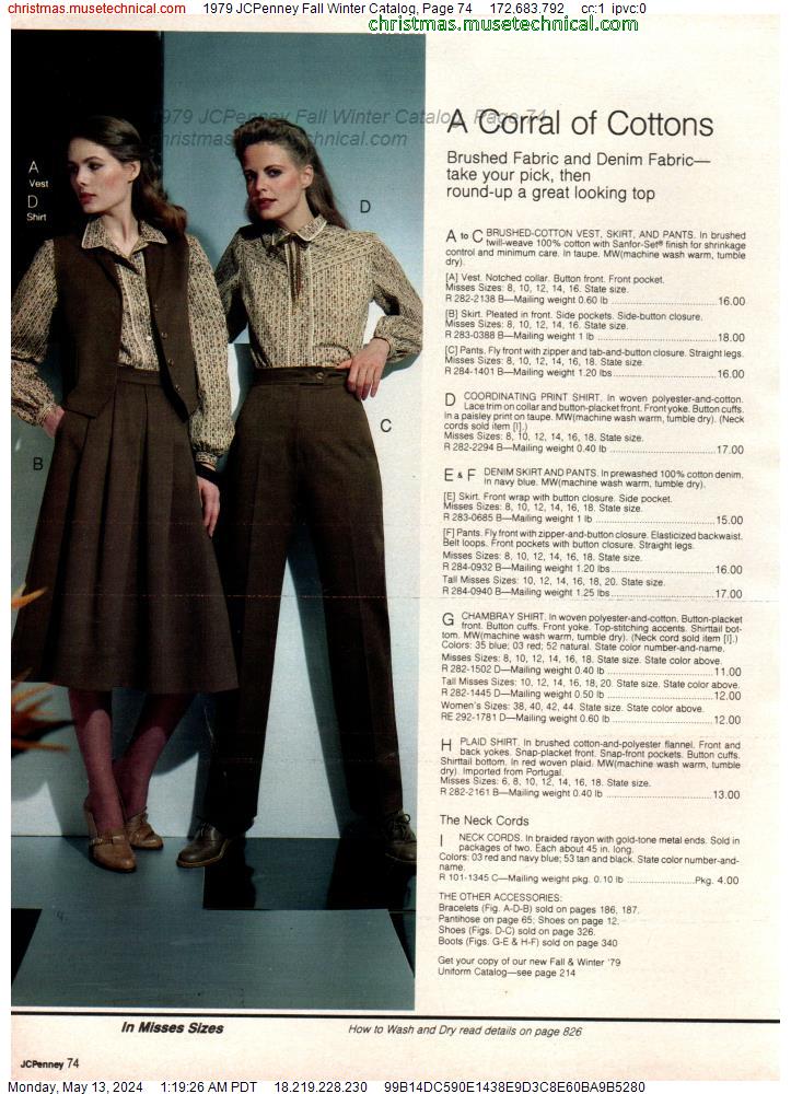 1979 JCPenney Fall Winter Catalog, Page 74
