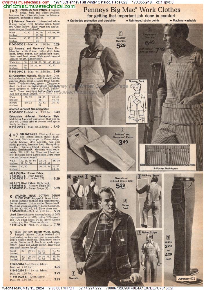 1971 JCPenney Fall Winter Catalog, Page 623