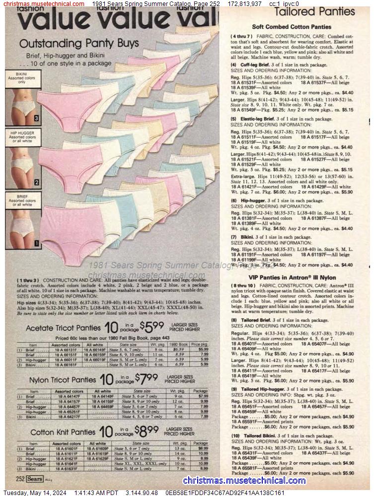 1981 Sears Spring Summer Catalog, Page 252