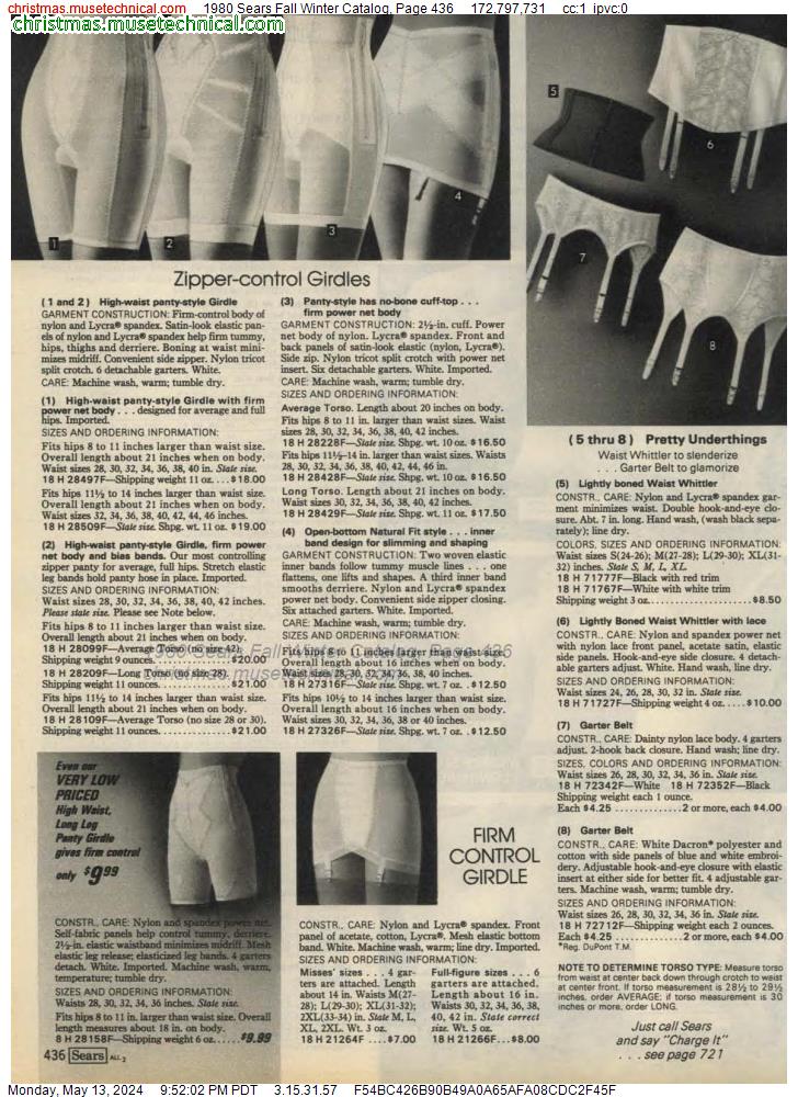 1980 Sears Fall Winter Catalog, Page 436