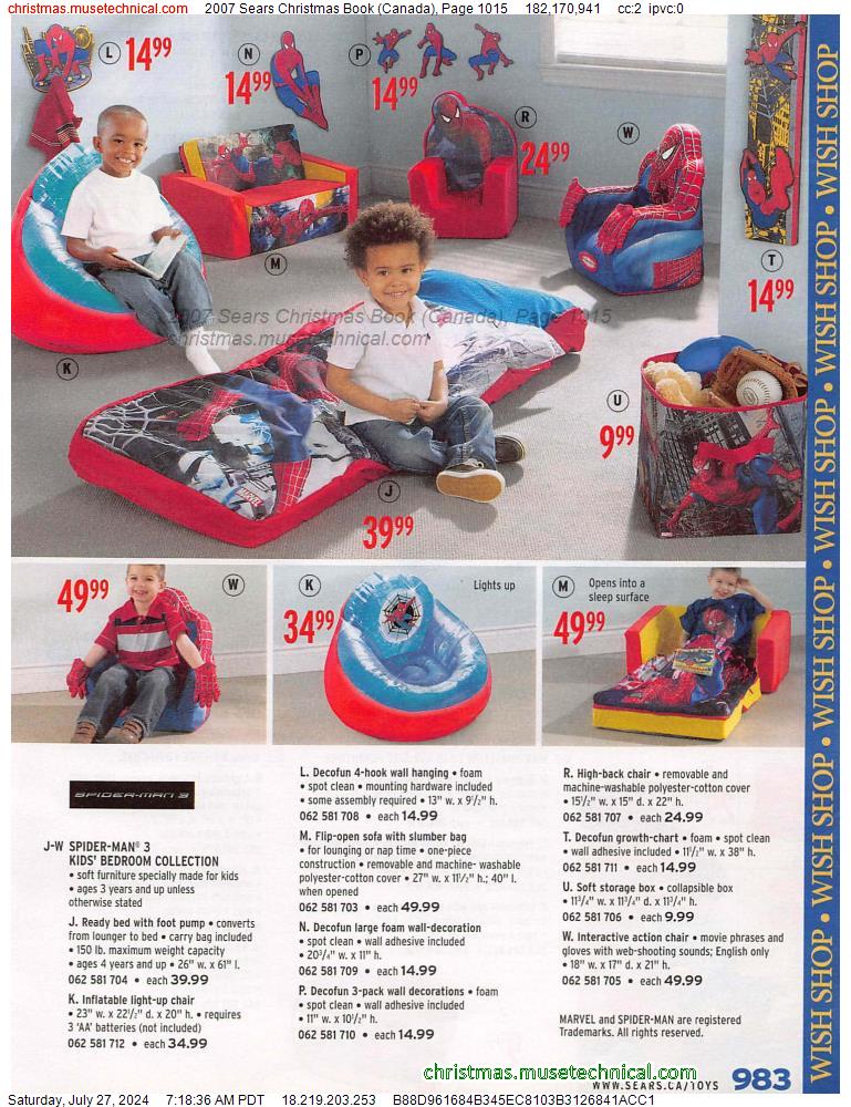 2007 Sears Christmas Book (Canada), Page 1015