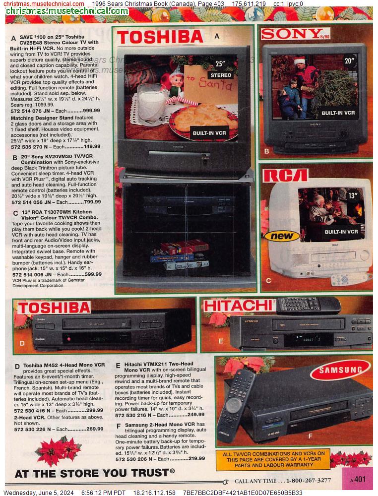 1996 Sears Christmas Book (Canada), Page 403