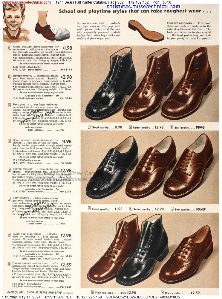 1944 Sears Fall Winter Catalog, Page 362