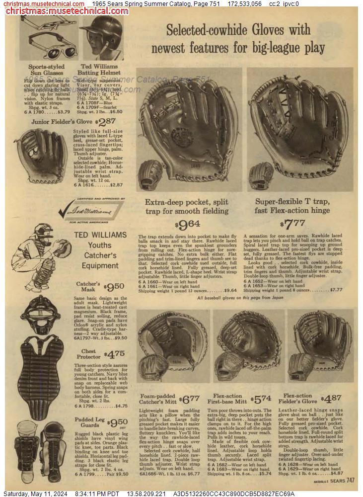1965 Sears Spring Summer Catalog, Page 751