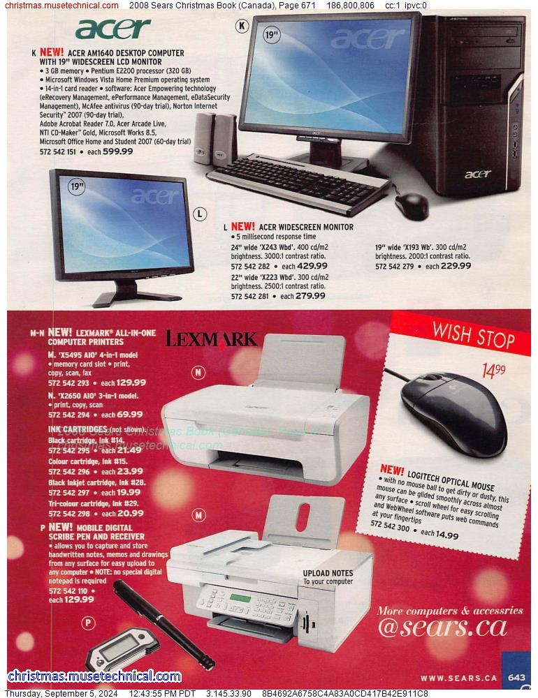 2008 Sears Christmas Book (Canada), Page 671