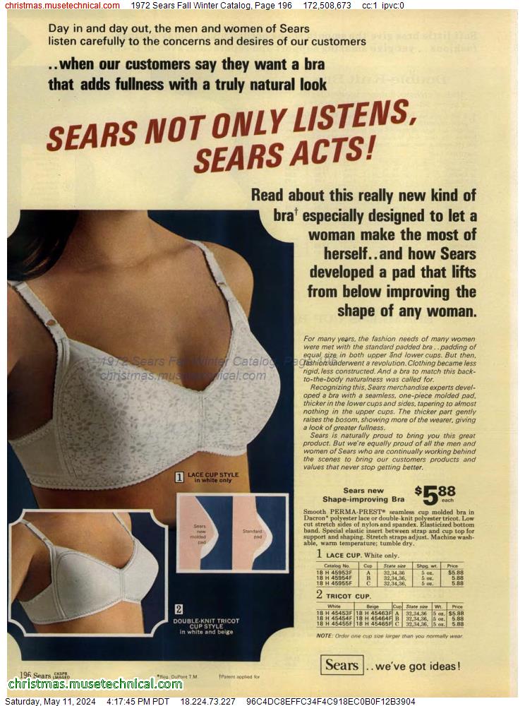 1972 Sears Fall Winter Catalog, Page 196