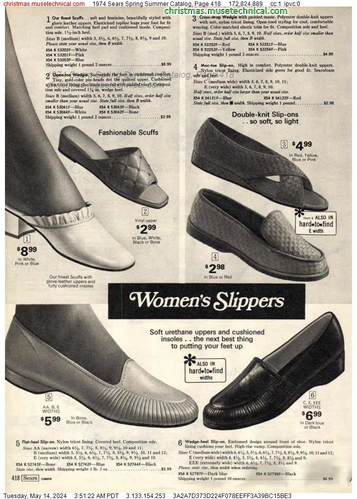 1974 Sears Spring Summer Catalog, Page 418