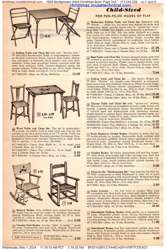 1959 Montgomery Ward Christmas Book, Page 342